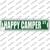 Happy Camper Ct Novelty Narrow Sticker Decal