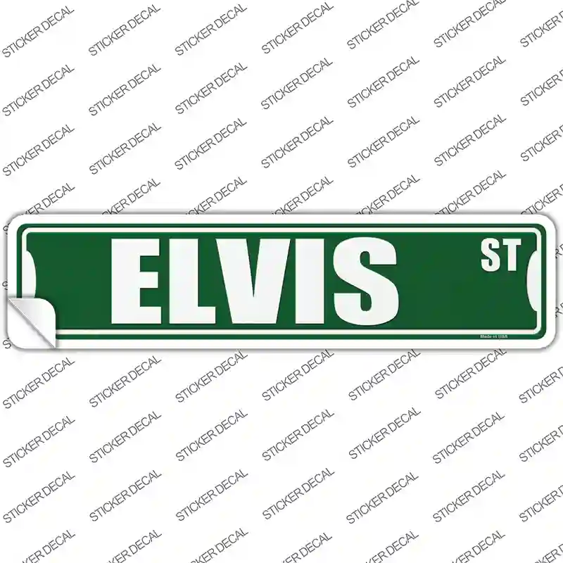 Elvis St Novelty Narrow Sticker Decal