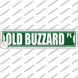 Old Buzzard Pl Novelty Narrow Sticker Decal