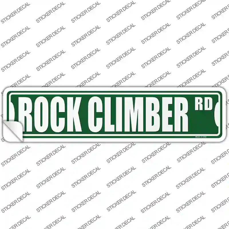 Rock Climber Rd Novelty Narrow Sticker Decal
