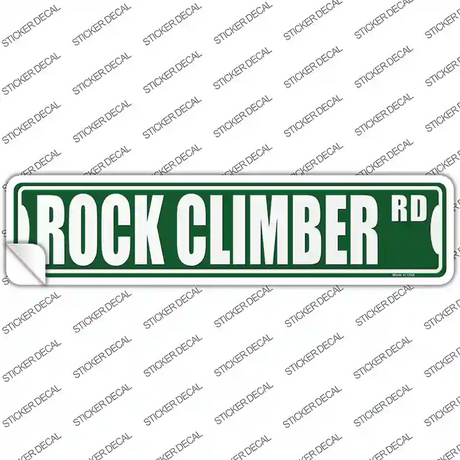 Rock Climber Rd Novelty Narrow Sticker Decal
