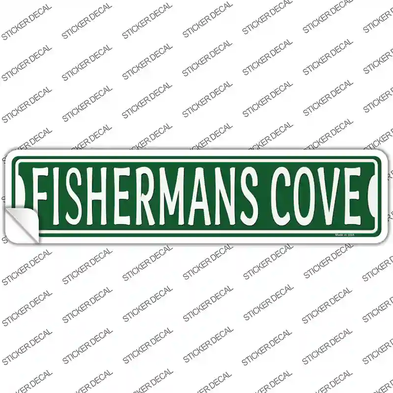 Fisherman Cove Novelty Narrow Sticker Decal