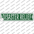 Disaster Relief Novelty Narrow Sticker Decal