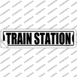 Train Station Novelty Narrow Sticker Decal