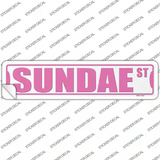 Sundae St Novelty Narrow Sticker Decal