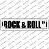 Rock and Roll Ln Novelty Narrow Sticker Decal