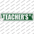 Teachers Pl Novelty Narrow Sticker Decal