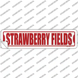 Strawberry Fields Novelty Narrow Sticker Decal