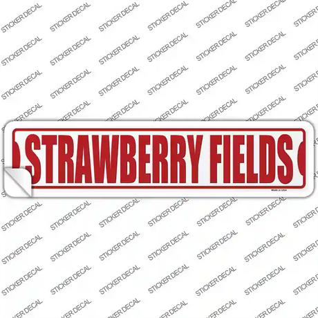 Strawberry Fields Novelty Narrow Sticker Decal