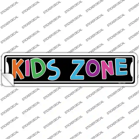 Kids Zone Novelty Narrow Sticker Decal