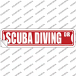 Scuba Driving Dr Novelty Narrow Sticker Decal