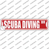 Scuba Driving Dr Novelty Narrow Sticker Decal
