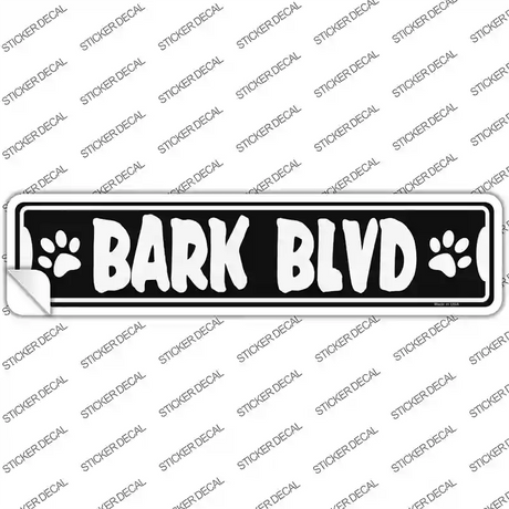 Bark Blvd Novelty Narrow Sticker Decal