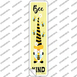 Bee Kind Gnome Vertical Novelty Narrow Sticker Decal