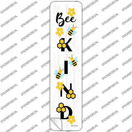 Bee Kind Vertical Novelty Narrow Sticker Decal