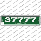 Louisville TN 37777 Handwriting Novelty Narrow Sticker Decal