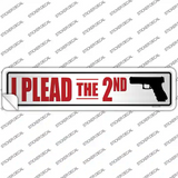 I Plead The Second Novelty Narrow Sticker Decal