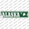 Alaska St Silhouette Novelty Narrow Sticker Decal