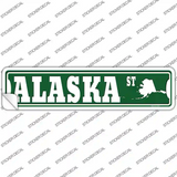 Alaska St Silhouette Novelty Narrow Sticker Decal