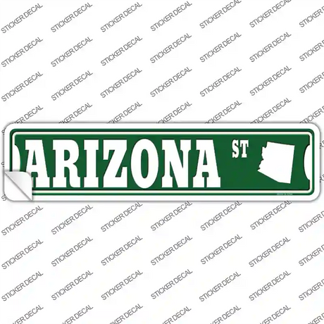 Arizona St Silhouette Novelty Narrow Sticker Decal