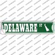 Delaware St Silhouette Novelty Narrow Sticker Decal