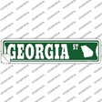 Georgia St Silhouette Novelty Narrow Sticker Decal