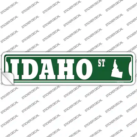 Idaho St Silhouette Novelty Narrow Sticker Decal