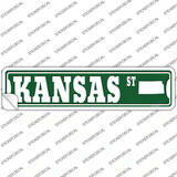 Kansas St Silhouette Novelty Narrow Sticker Decal