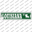 Louisiana St Silhouette Novelty Narrow Sticker Decal