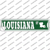 Louisiana St Silhouette Novelty Narrow Sticker Decal