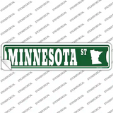Minnesota St Silhouette Novelty Narrow Sticker Decal