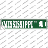 Mississippi St Silhouette Novelty Narrow Sticker Decal