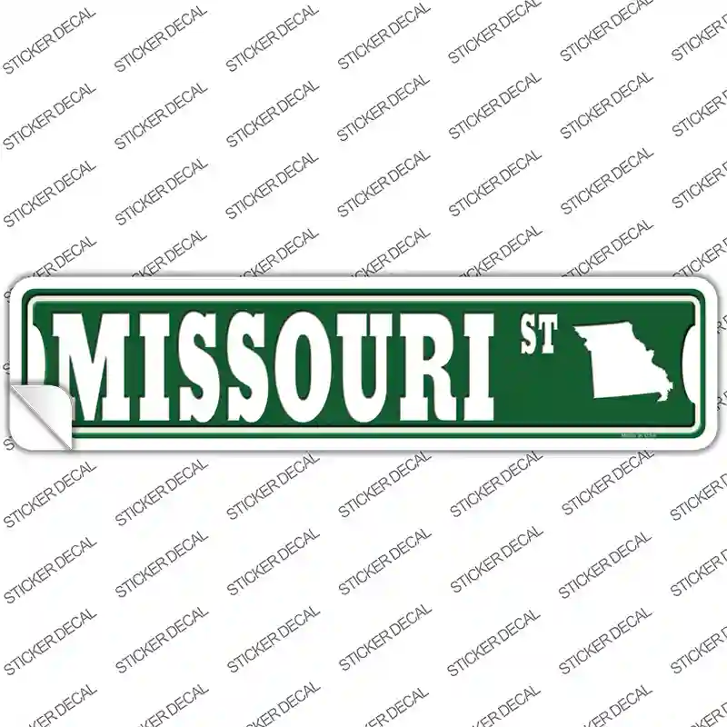 Missouri St Silhouette Novelty Narrow Sticker Decal