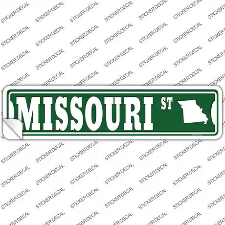 Missouri St Silhouette Novelty Narrow Sticker Decal