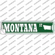 Montana St Silhouette Novelty Narrow Sticker Decal