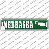 Nebraska St Silhouette Novelty Narrow Sticker Decal