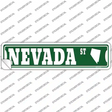 Nevada St Silhouette Novelty Narrow Sticker Decal