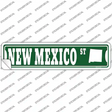 New Mexico St Silhouette Novelty Narrow Sticker Decal