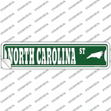 North Carolina St Silhouette Novelty Narrow Sticker Decal