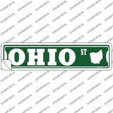 Ohio St Silhouette Novelty Narrow Sticker Decal