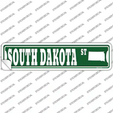 South Dakota St Silhouette Novelty Narrow Sticker Decal