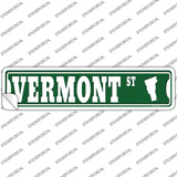 Vermont St Silhouette Novelty Narrow Sticker Decal