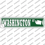 Washington St Silhouette Novelty Narrow Sticker Decal