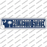 Palmetto State SC Flag Novelty Narrow Sticker Decal K-2034