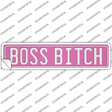 Boss Bitch Novelty Narrow Sticker Decal K-2038