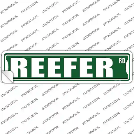 Reefer Road Novelty Narrow Sticker Decal