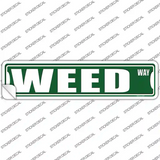 Weed Way Novelty Narrow Sticker Decal