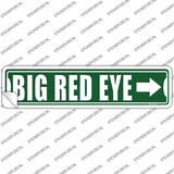 Big Red Eye Novelty Narrow Sticker Decal