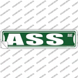 Ass Avenue Novelty Narrow Sticker Decal