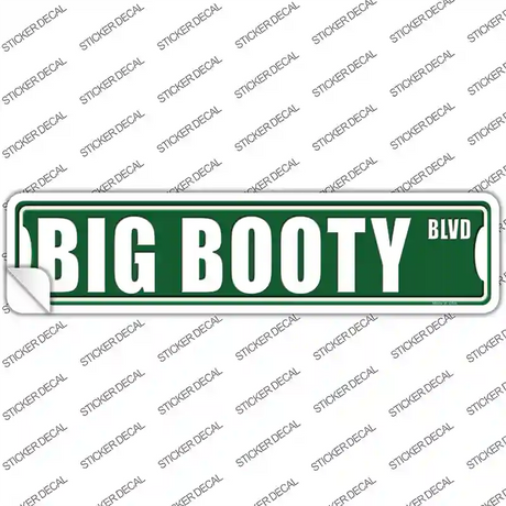 Big Booty Blvd Novelty Narrow Sticker Decal